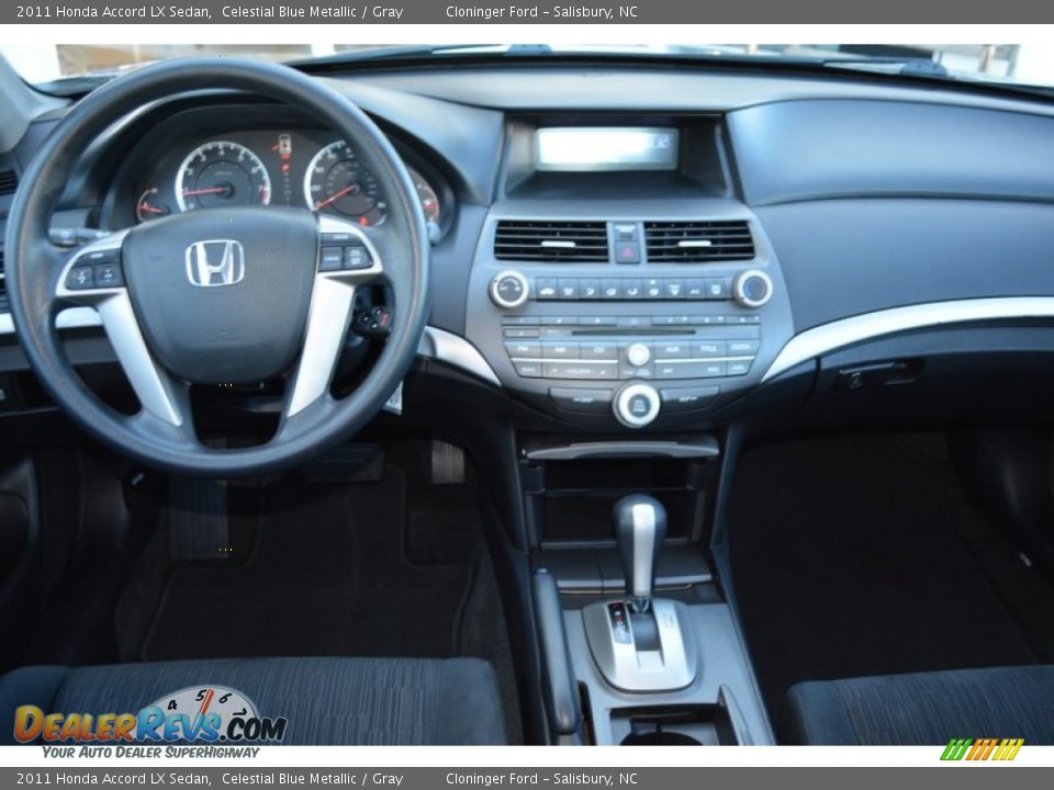 2011 Honda Accord LX Sedan Celestial Blue Metallic / Gray Photo #12