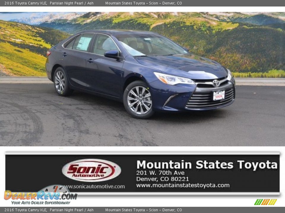 2016 Toyota Camry XLE Parisian Night Pearl / Ash Photo #1