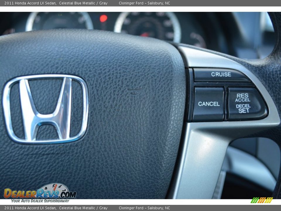 2011 Honda Accord LX Sedan Celestial Blue Metallic / Gray Photo #22
