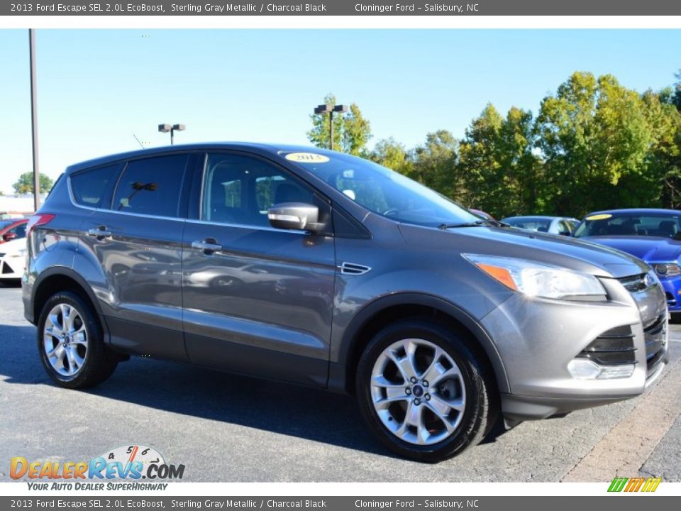2013 Ford Escape SEL 2.0L EcoBoost Sterling Gray Metallic / Charcoal Black Photo #1