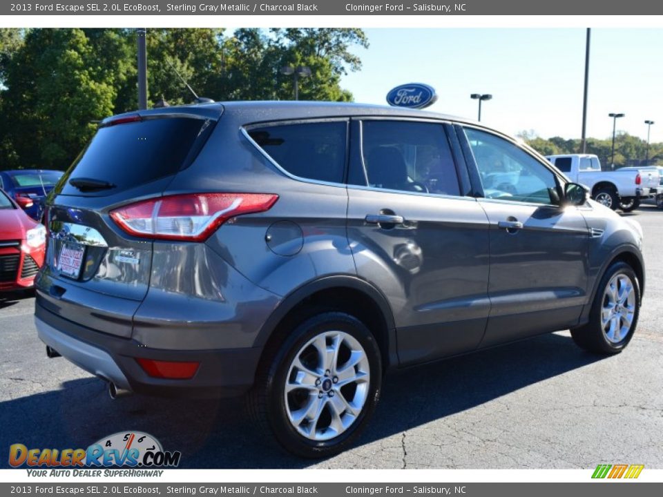 2013 Ford Escape SEL 2.0L EcoBoost Sterling Gray Metallic / Charcoal Black Photo #3