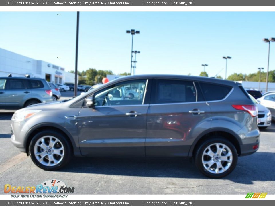 2013 Ford Escape SEL 2.0L EcoBoost Sterling Gray Metallic / Charcoal Black Photo #6