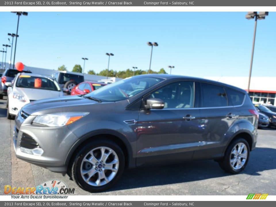 2013 Ford Escape SEL 2.0L EcoBoost Sterling Gray Metallic / Charcoal Black Photo #7