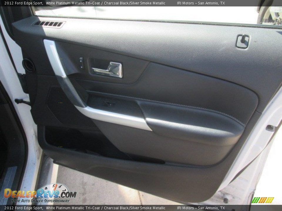 2012 Ford Edge Sport White Platinum Metallic Tri-Coat / Charcoal Black/Silver Smoke Metallic Photo #4
