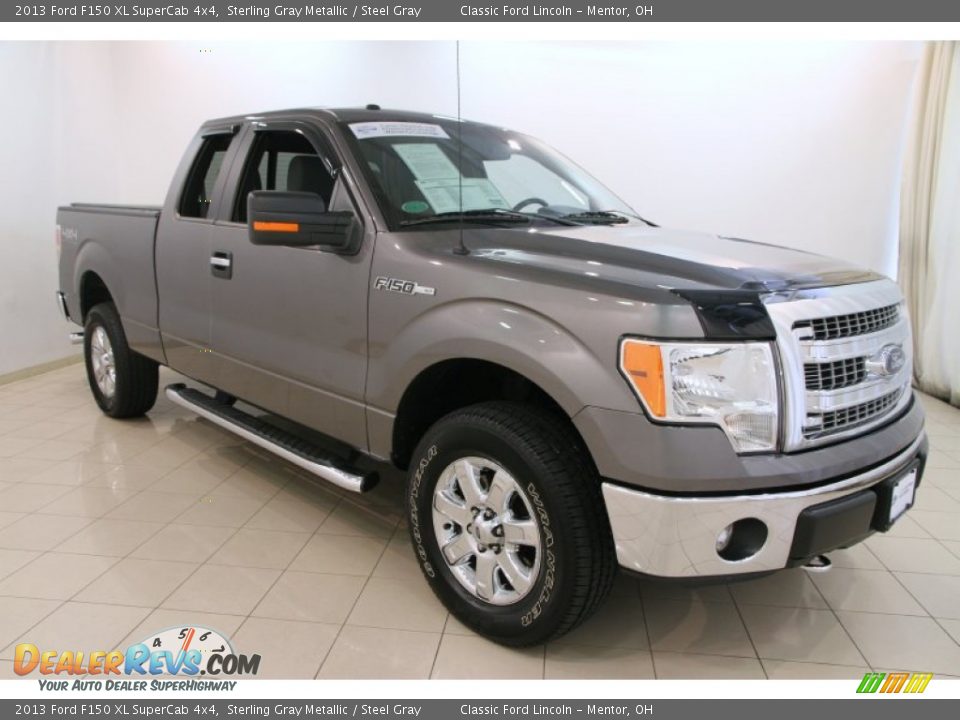 2013 Ford F150 XL SuperCab 4x4 Sterling Gray Metallic / Steel Gray Photo #1
