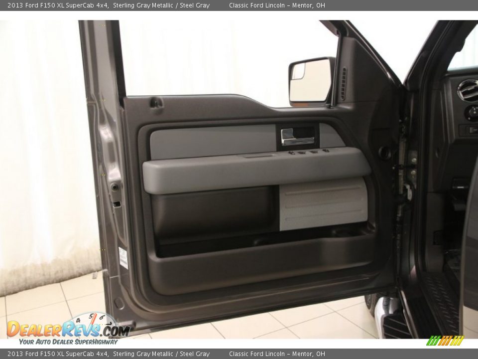 2013 Ford F150 XL SuperCab 4x4 Sterling Gray Metallic / Steel Gray Photo #4
