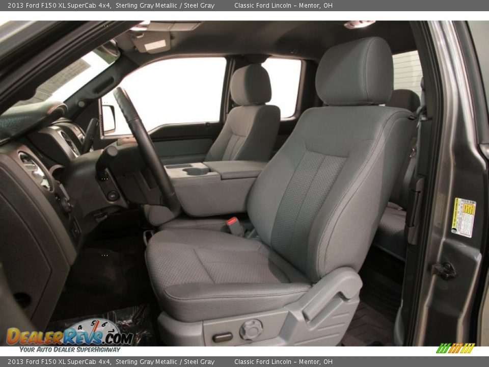 2013 Ford F150 XL SuperCab 4x4 Sterling Gray Metallic / Steel Gray Photo #5