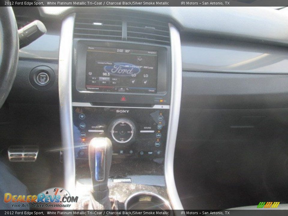 2012 Ford Edge Sport White Platinum Metallic Tri-Coat / Charcoal Black/Silver Smoke Metallic Photo #20