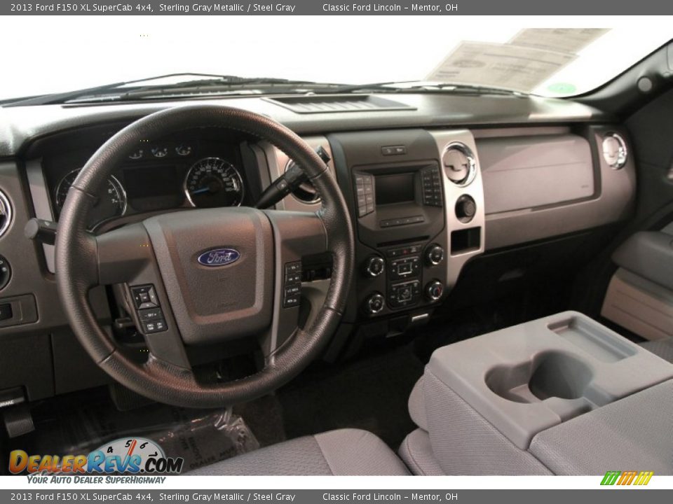 2013 Ford F150 XL SuperCab 4x4 Sterling Gray Metallic / Steel Gray Photo #6