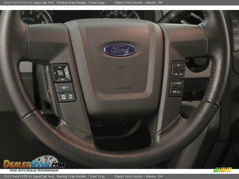 2013 Ford F150 XL SuperCab 4x4 Sterling Gray Metallic / Steel Gray Photo #7