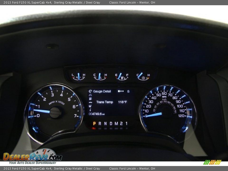 2013 Ford F150 XL SuperCab 4x4 Sterling Gray Metallic / Steel Gray Photo #8