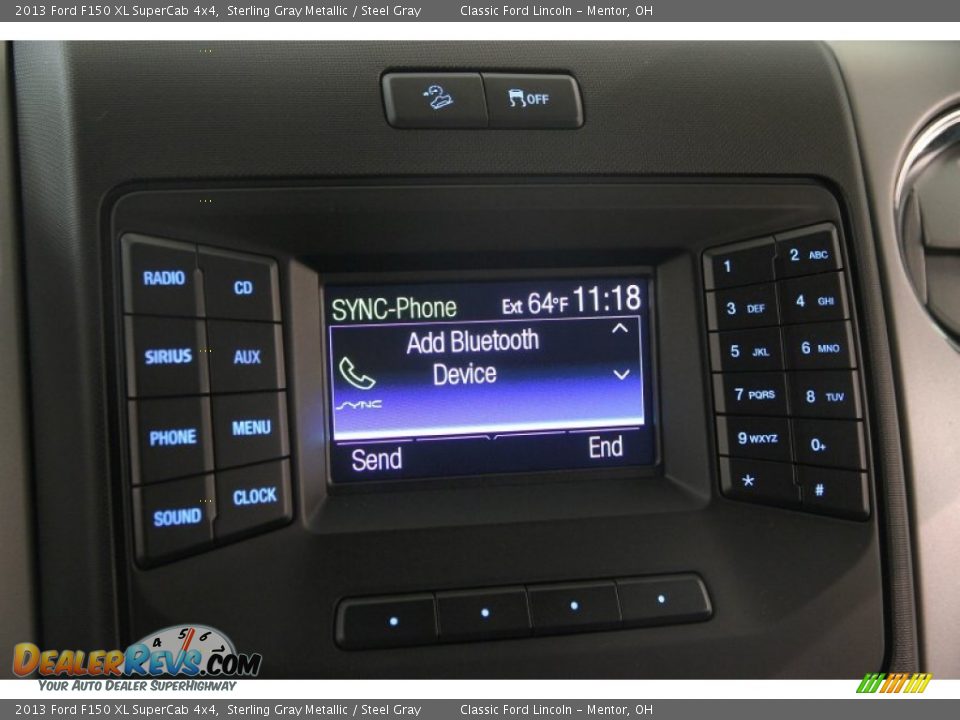2013 Ford F150 XL SuperCab 4x4 Sterling Gray Metallic / Steel Gray Photo #10