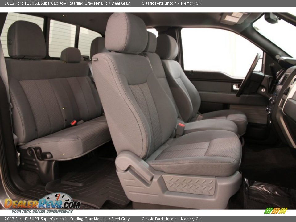 2013 Ford F150 XL SuperCab 4x4 Sterling Gray Metallic / Steel Gray Photo #12