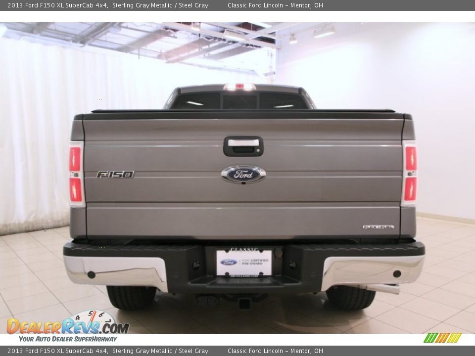 2013 Ford F150 XL SuperCab 4x4 Sterling Gray Metallic / Steel Gray Photo #15