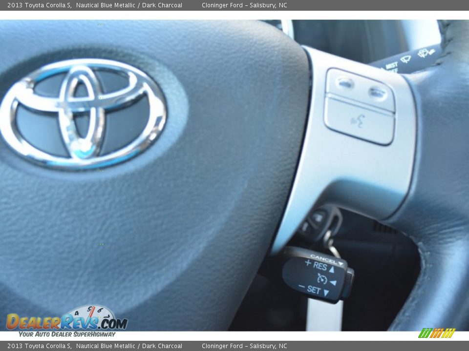 2013 Toyota Corolla S Nautical Blue Metallic / Dark Charcoal Photo #24