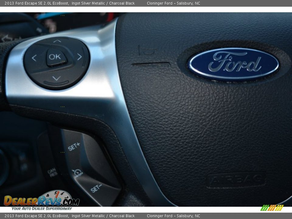 2013 Ford Escape SE 2.0L EcoBoost Ingot Silver Metallic / Charcoal Black Photo #24