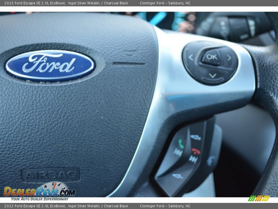2013 Ford Escape SE 2.0L EcoBoost Ingot Silver Metallic / Charcoal Black Photo #25