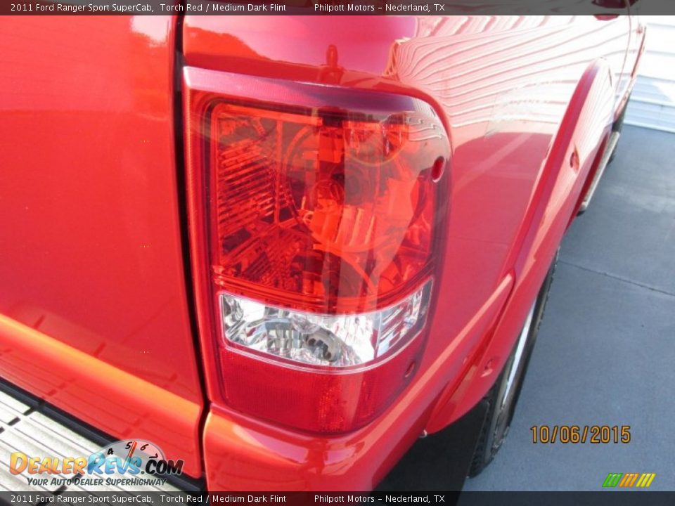 2011 Ford Ranger Sport SuperCab Torch Red / Medium Dark Flint Photo #11