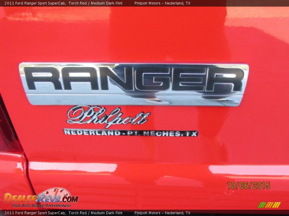 2011 Ford Ranger Sport SuperCab Torch Red / Medium Dark Flint Photo #14