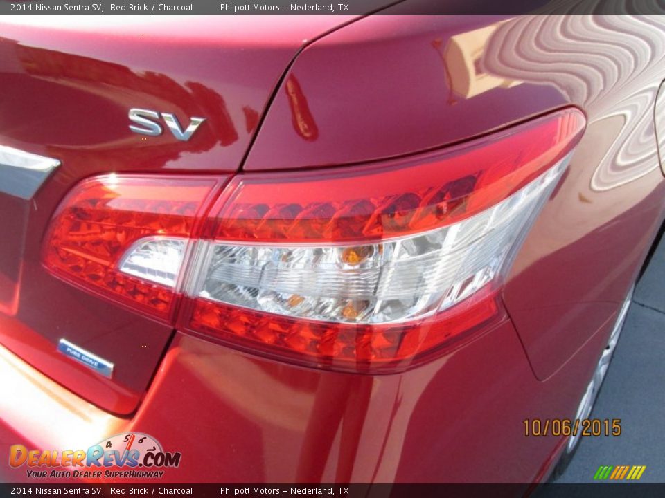 2014 Nissan Sentra SV Red Brick / Charcoal Photo #11