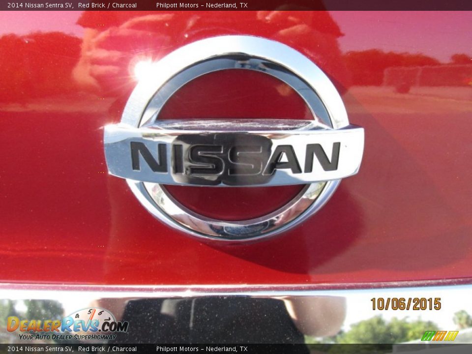 2014 Nissan Sentra SV Red Brick / Charcoal Photo #13