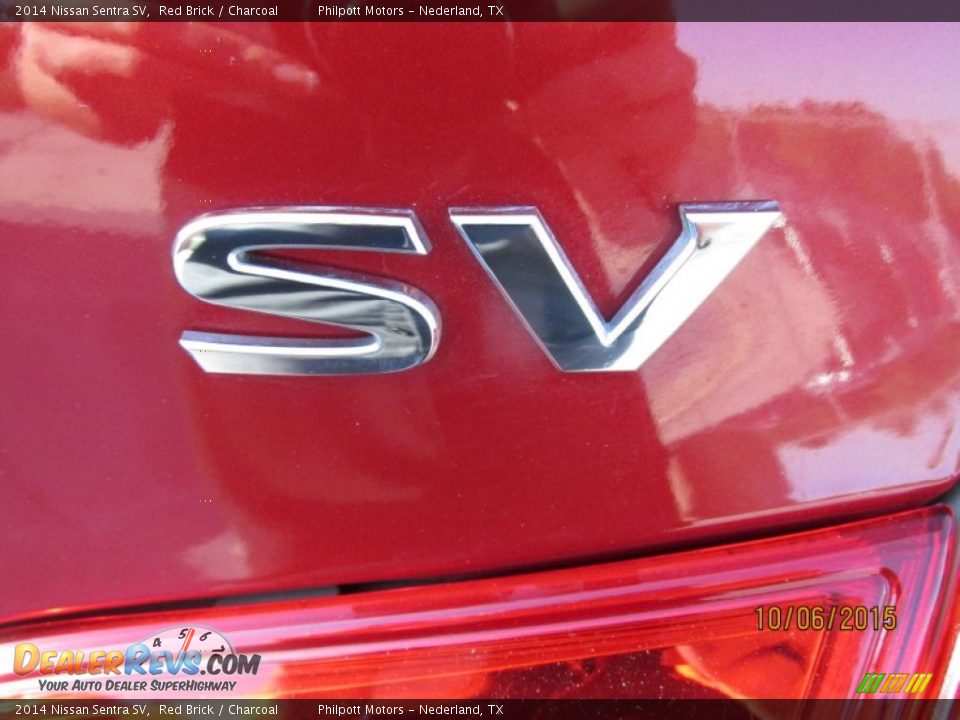 2014 Nissan Sentra SV Red Brick / Charcoal Photo #15