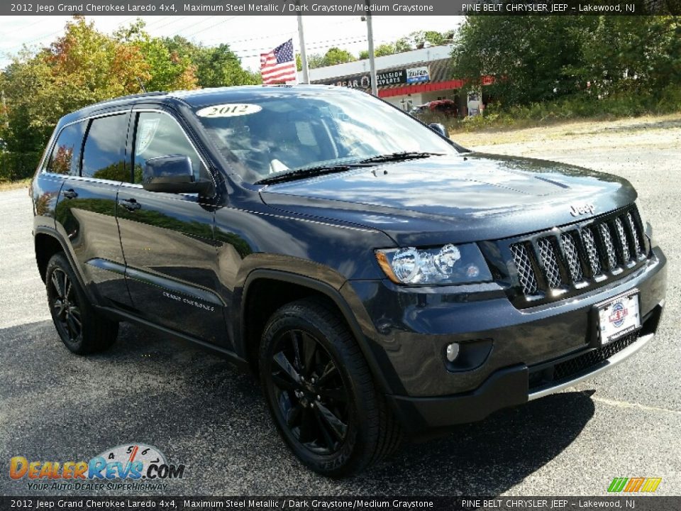 2012 Jeep Grand Cherokee Laredo 4x4 Maximum Steel Metallic / Dark Graystone/Medium Graystone Photo #3