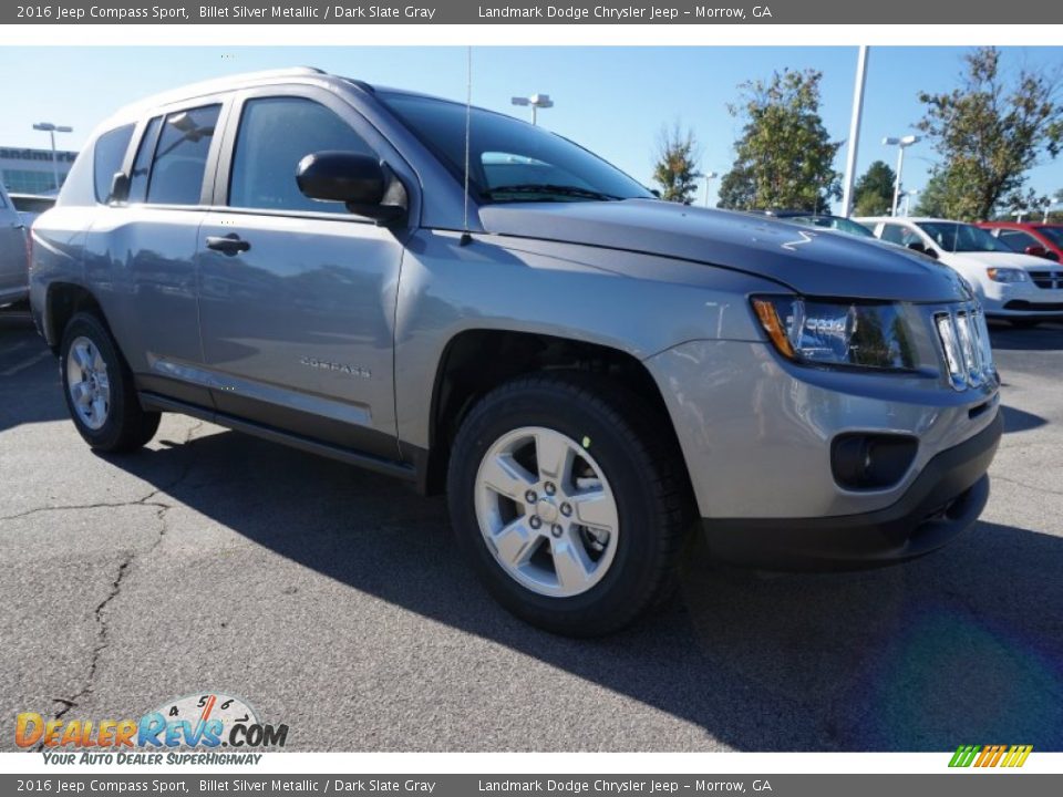 2016 Jeep Compass Sport Billet Silver Metallic / Dark Slate Gray Photo #4