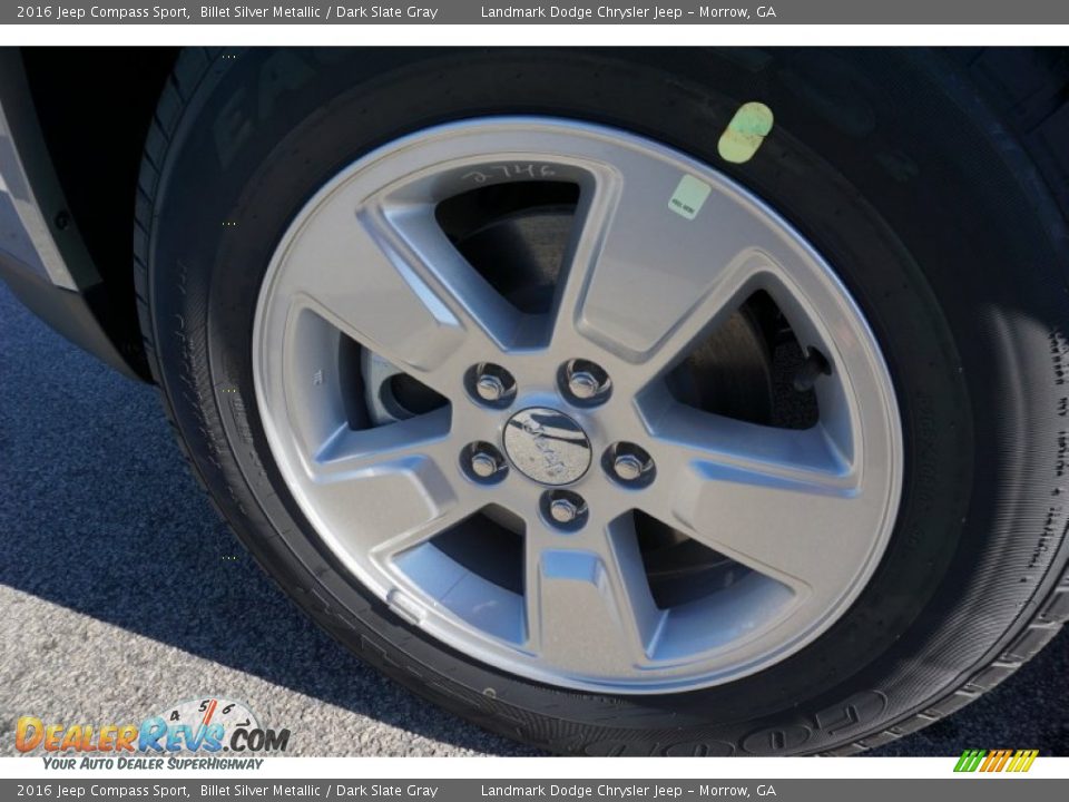 2016 Jeep Compass Sport Billet Silver Metallic / Dark Slate Gray Photo #5