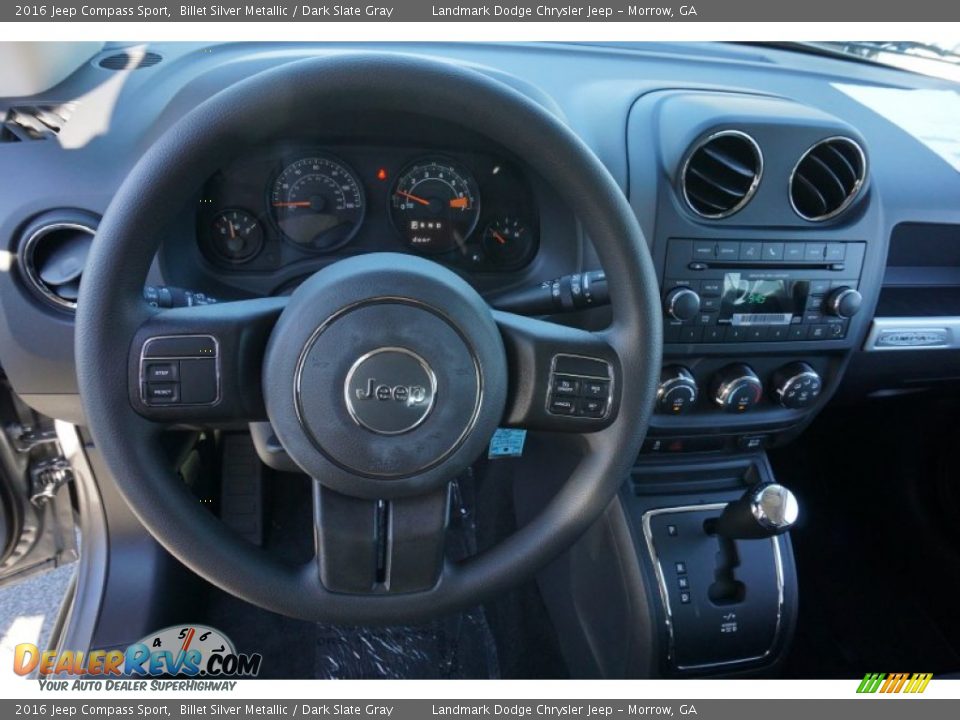 2016 Jeep Compass Sport Billet Silver Metallic / Dark Slate Gray Photo #7