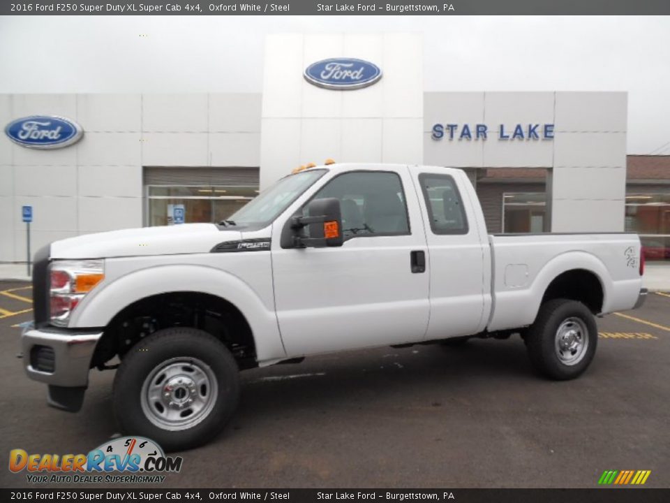 2016 Ford F250 Super Duty XL Super Cab 4x4 Oxford White / Steel Photo #1