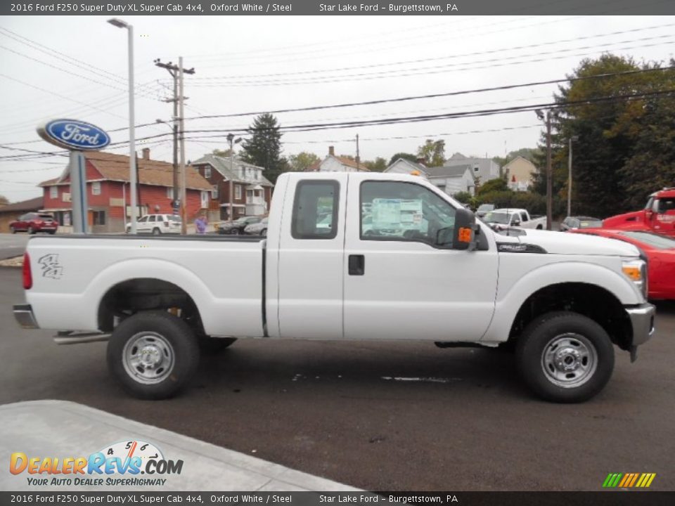 2016 Ford F250 Super Duty XL Super Cab 4x4 Oxford White / Steel Photo #4