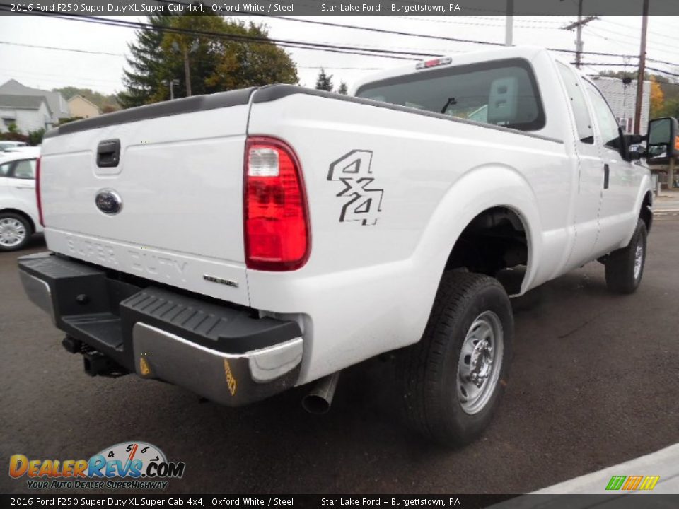 2016 Ford F250 Super Duty XL Super Cab 4x4 Oxford White / Steel Photo #6