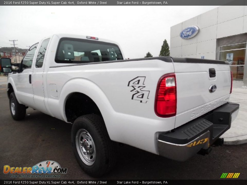2016 Ford F250 Super Duty XL Super Cab 4x4 Oxford White / Steel Photo #9