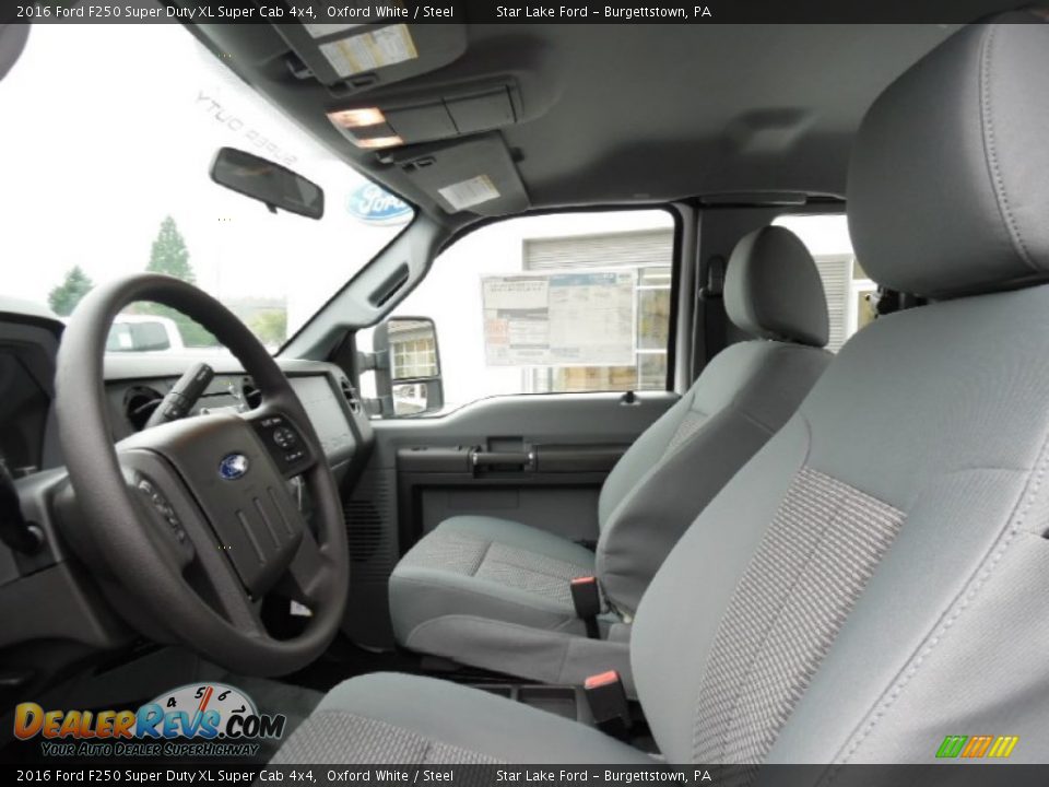 2016 Ford F250 Super Duty XL Super Cab 4x4 Oxford White / Steel Photo #11