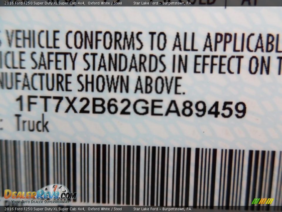 2016 Ford F250 Super Duty XL Super Cab 4x4 Oxford White / Steel Photo #15