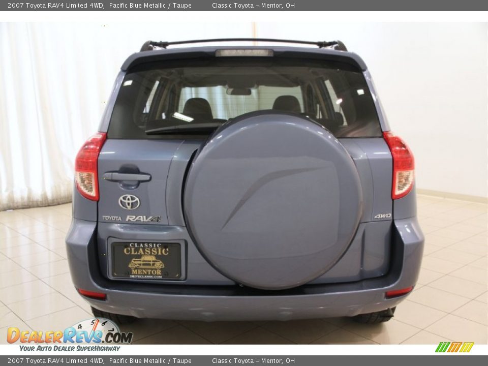 2007 Toyota RAV4 Limited 4WD Pacific Blue Metallic / Taupe Photo #16