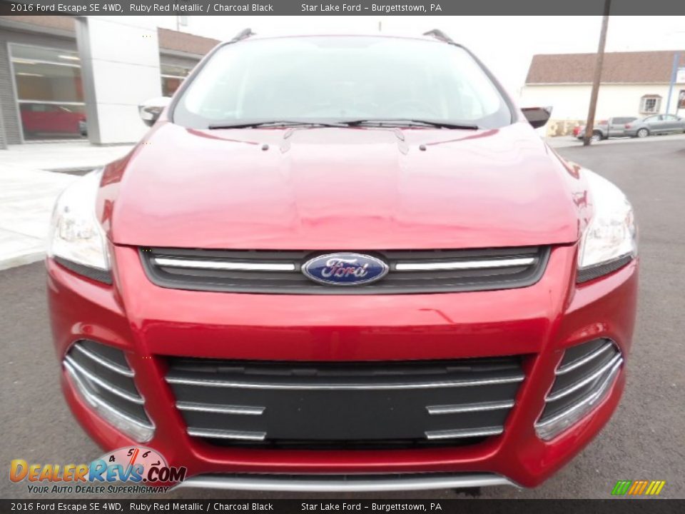 2016 Ford Escape SE 4WD Ruby Red Metallic / Charcoal Black Photo #2