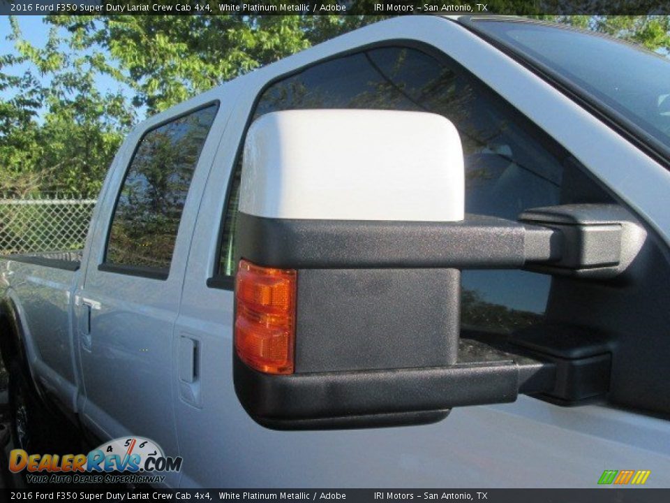 2016 Ford F350 Super Duty Lariat Crew Cab 4x4 White Platinum Metallic / Adobe Photo #5