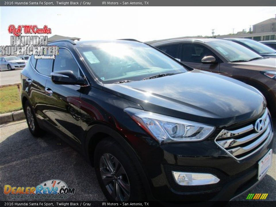 2016 Hyundai Santa Fe Sport Twilight Black / Gray Photo #1