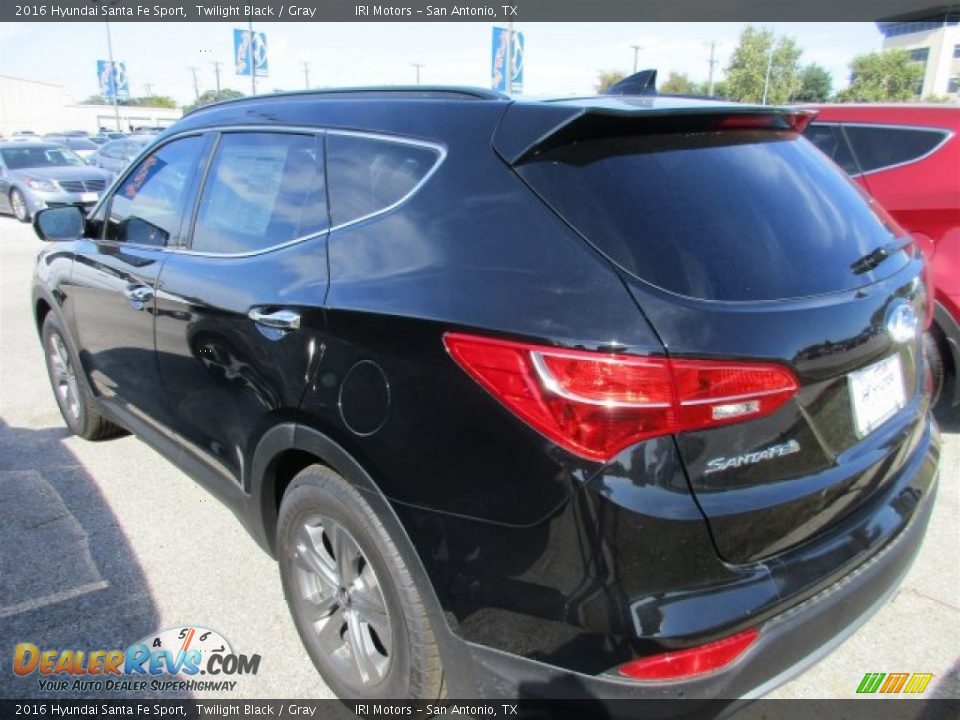 2016 Hyundai Santa Fe Sport Twilight Black / Gray Photo #4