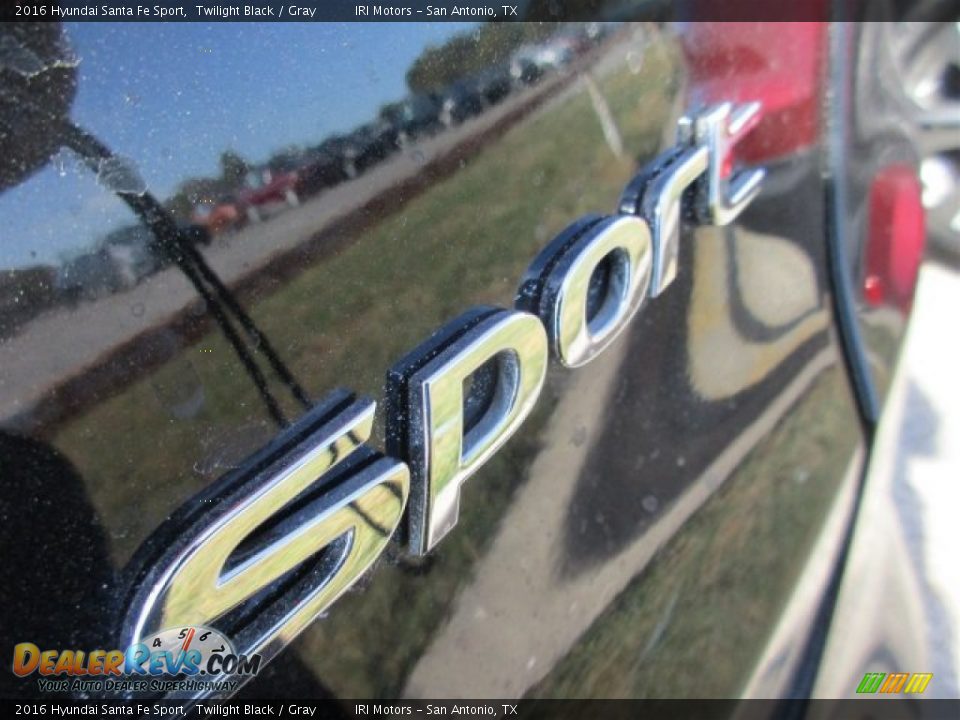 2016 Hyundai Santa Fe Sport Twilight Black / Gray Photo #6