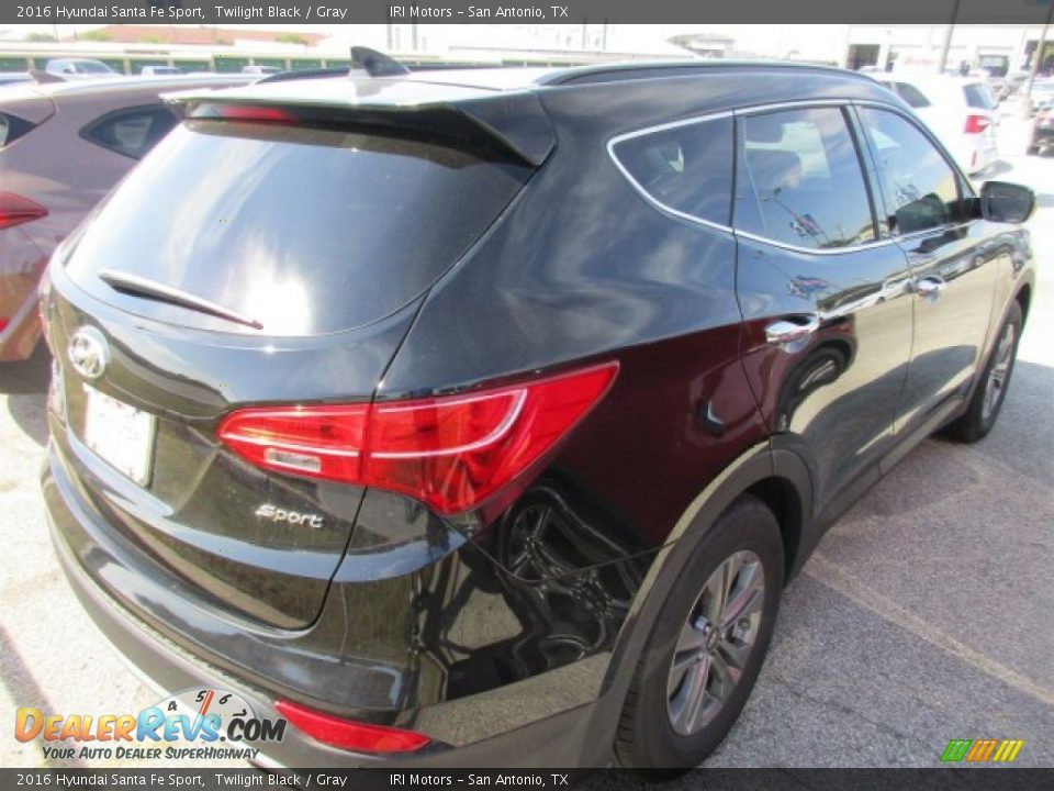 2016 Hyundai Santa Fe Sport Twilight Black / Gray Photo #7