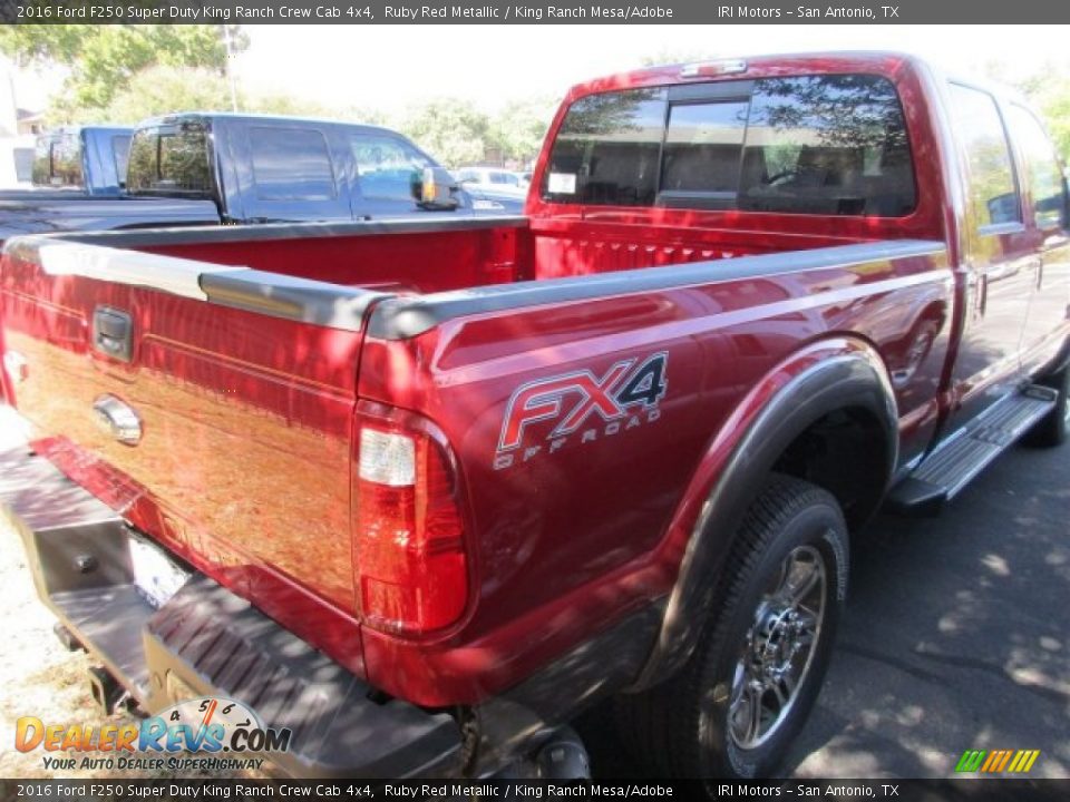 2016 Ford F250 Super Duty King Ranch Crew Cab 4x4 Ruby Red Metallic / King Ranch Mesa/Adobe Photo #8