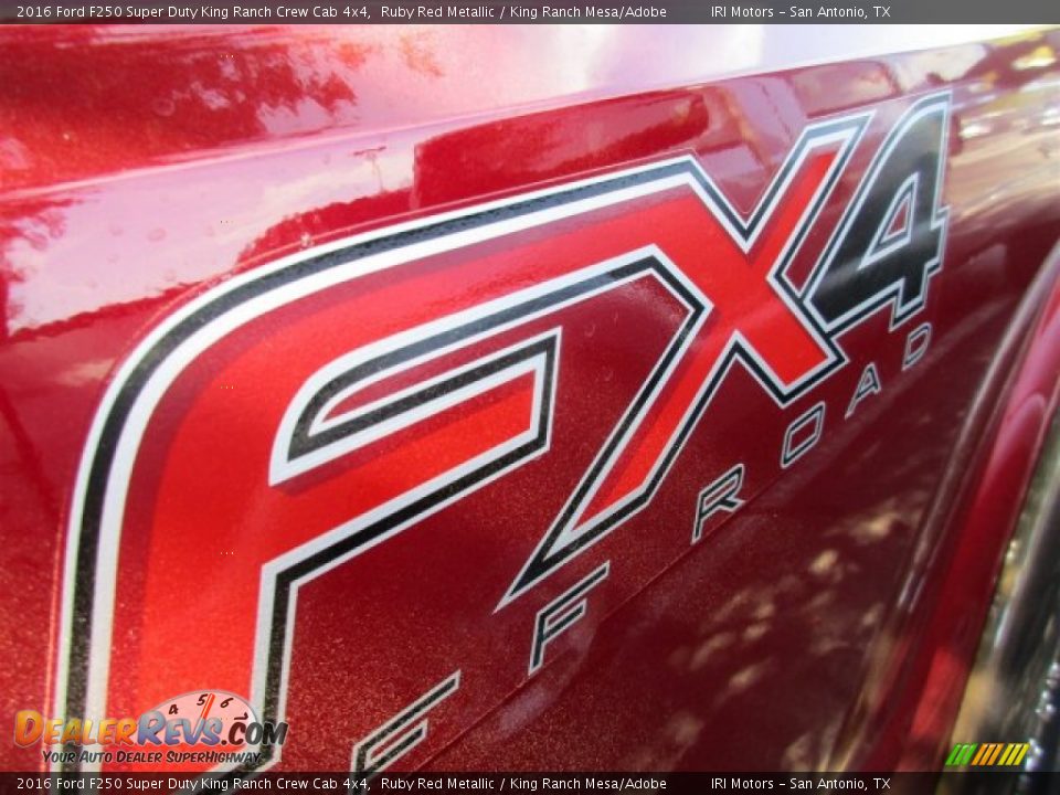 2016 Ford F250 Super Duty King Ranch Crew Cab 4x4 Ruby Red Metallic / King Ranch Mesa/Adobe Photo #9