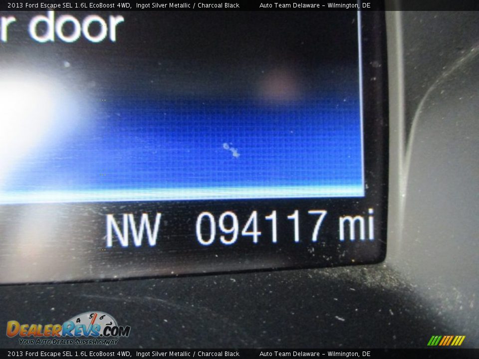 2013 Ford Escape SEL 1.6L EcoBoost 4WD Ingot Silver Metallic / Charcoal Black Photo #14