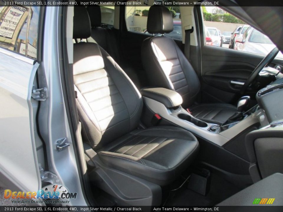 2013 Ford Escape SEL 1.6L EcoBoost 4WD Ingot Silver Metallic / Charcoal Black Photo #18