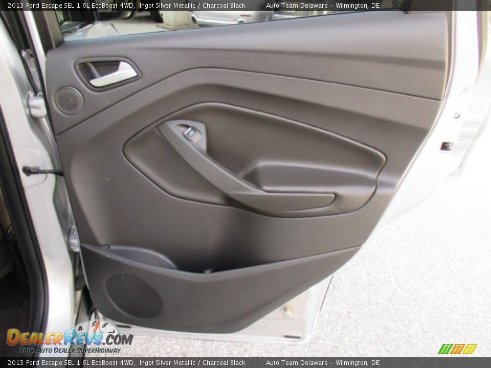 2013 Ford Escape SEL 1.6L EcoBoost 4WD Ingot Silver Metallic / Charcoal Black Photo #25