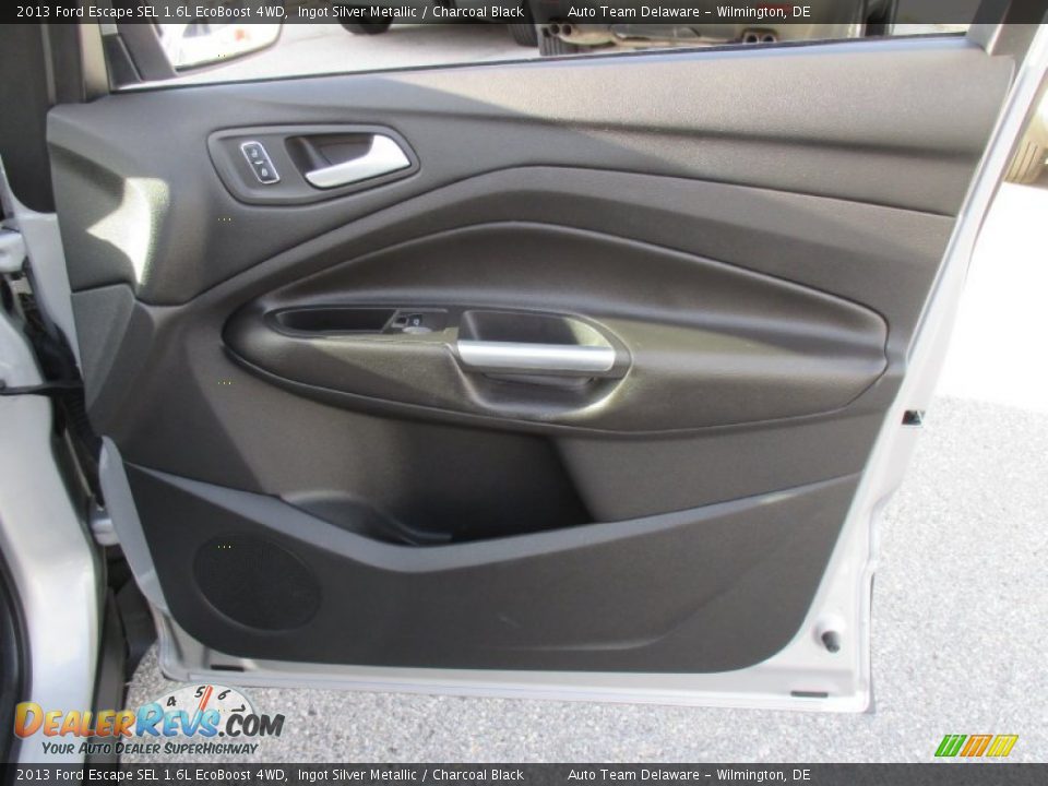 2013 Ford Escape SEL 1.6L EcoBoost 4WD Ingot Silver Metallic / Charcoal Black Photo #26