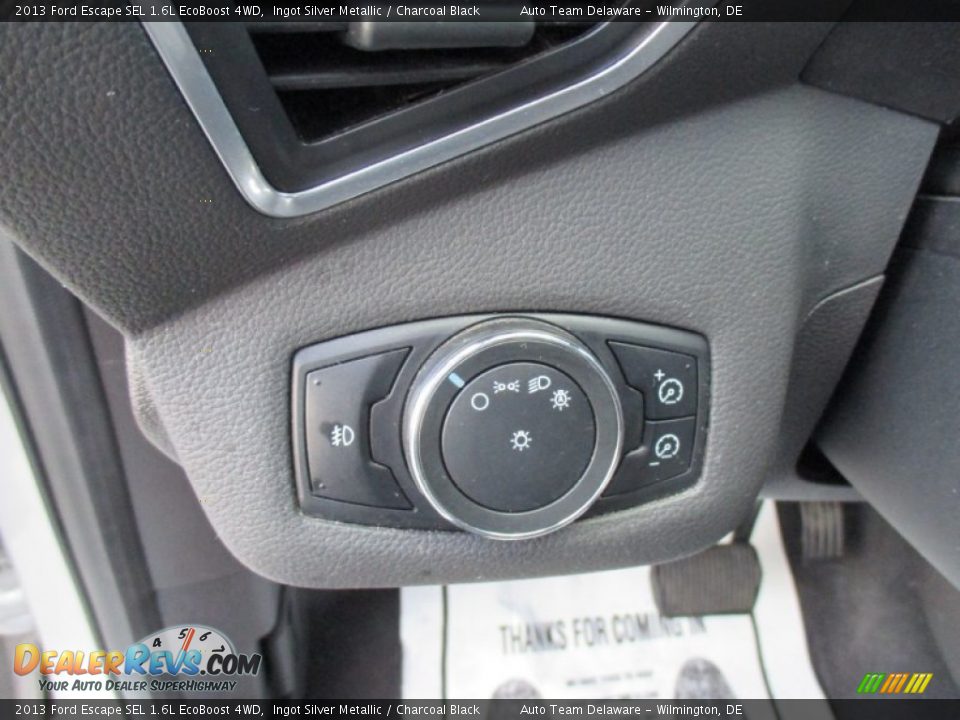 2013 Ford Escape SEL 1.6L EcoBoost 4WD Ingot Silver Metallic / Charcoal Black Photo #28